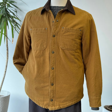 LL Bean Signature Camel Chamois Puff Lined Work Jacket, AS IS Men's Medium