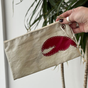 Seabags Lobster Claw Zip Wristlet - some marks