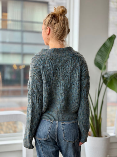 The Great Montana Cardigan in Pine Needle Shimmer, 1/Small