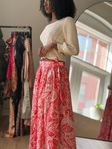 Mara Hoffman Pattern Wrap Skirt, Small