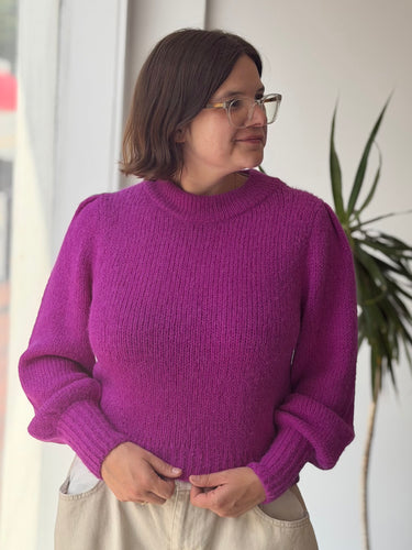 Eleven Six Ava Sweater in Fuchsia, Medium