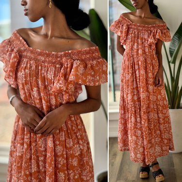 Free People Bonita Floral Flutter Sleeve Dress, XSmall