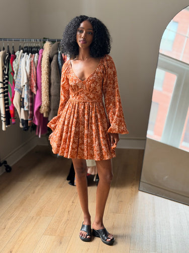 Caroline Constas Blakely Floral Mini Dress, XSmall