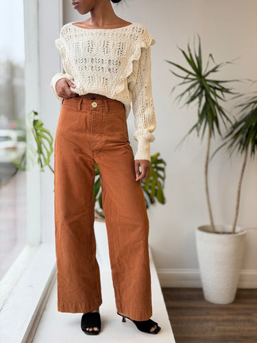 Jesse Kamm Sailor Pants in Terracotta, 2