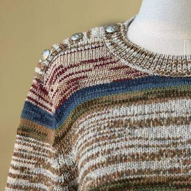 Veronica Beard Sohani Metallic Sweater, Medium