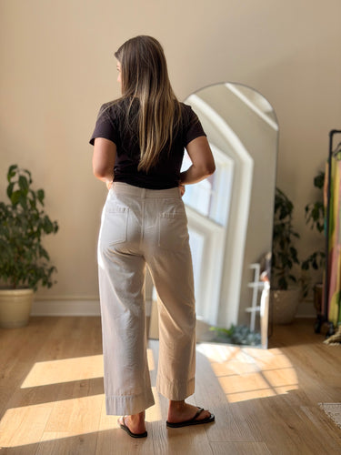 Apiece Apart Ivory Meridian Pants, 10