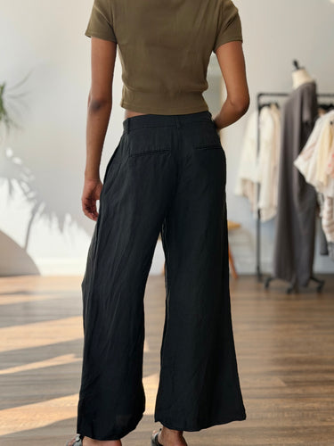 La Ligne Black Seam Wide Leg Pants, 2