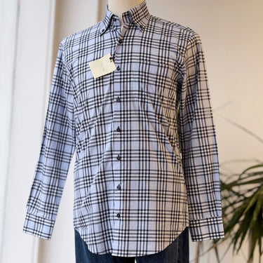 NWT Hagen Blue Plaid Button Up, Men's Medium