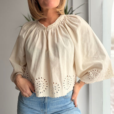 The Great Bellflower Top Cotton Linen Blend, 1 / Small