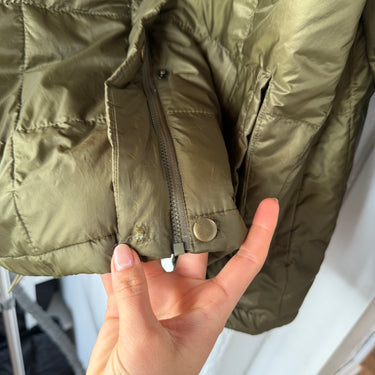 Madewell Green Travel Buddy Packable Puffer, Medium AS IS