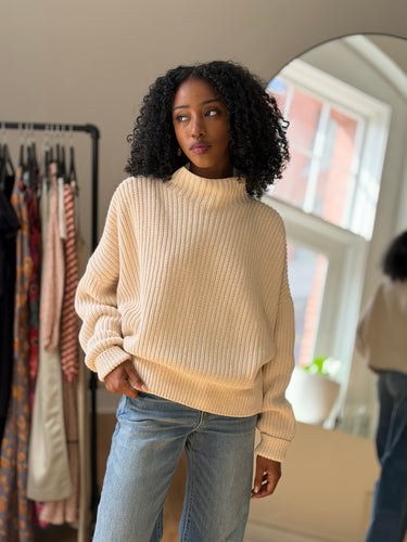 St Agni Jorn Fisherman Knit Sweater - retail $265, XS/Small