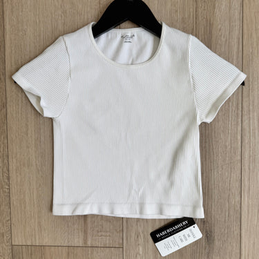 Out From Under Ivory Stretch Tee, XS/S