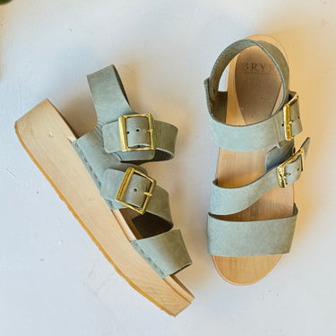 Bryr Jesse Platform Strapped Clogs, 38