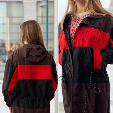 Ganni Faust Hooded Colorblock Jacket, 34