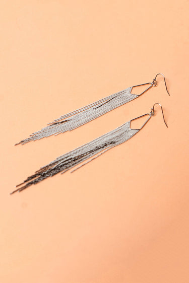 Debbie H Earring - Silver Rhodium Plated