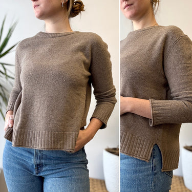 Jenni Kayne Everyday Sweater in Brown, XSmall