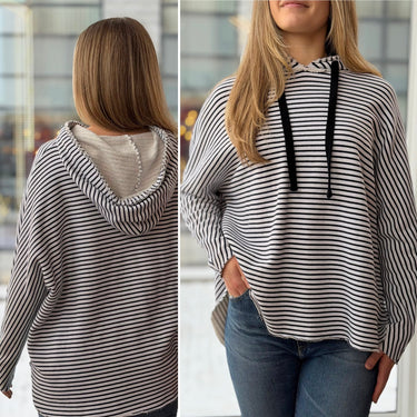 Frank & Eileen Striped Hoodie, Small