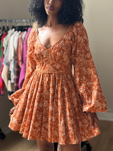 Caroline Constas Blakely Floral Mini Dress, XSmall