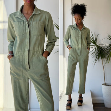 Tradlands Olive Coveralls Jumpsuit, Small