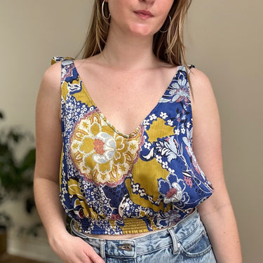 Free People NWT Ocean Combo Tank Top, Medium