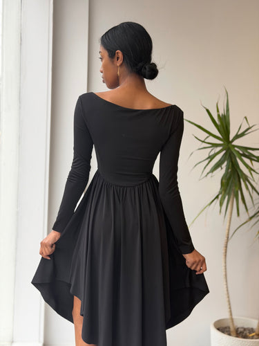 Danielle Guizio Black Ballerina Dress, Small