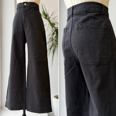 Everlane Black Wide Leg Jeans, 12