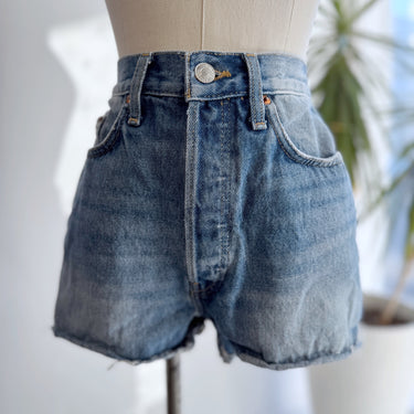 Re/Done Cuffed Denim Shorts, 28