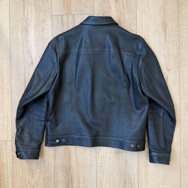 Todd Snyder Black Lambskin Dylan Jacket, Men's Large