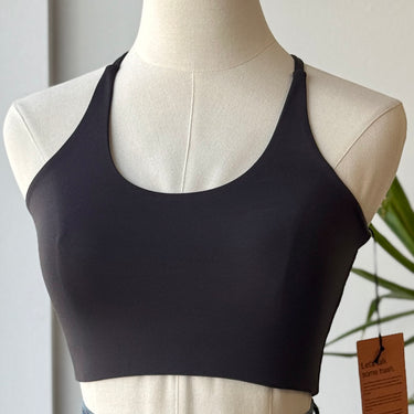 Girlfriend Collective NWT High Neck Sports Bra in Black, XSmall
