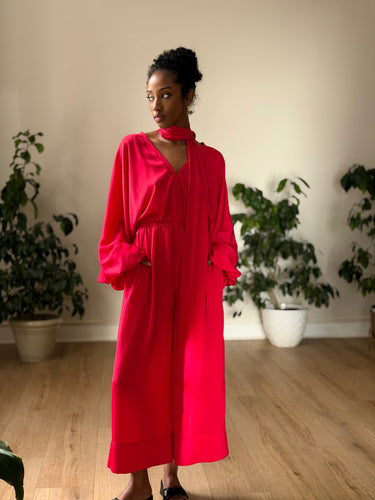 Rhode AS IS Blake Crepe Jumpsuit- no belt, XSmall
