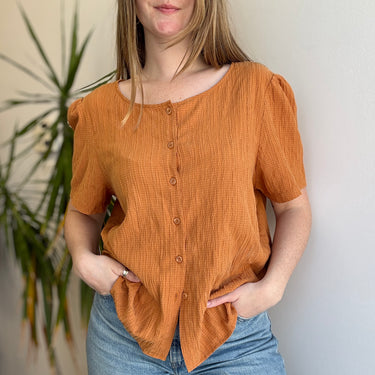 Tradlands Clay Textured Blouse, XXLarge