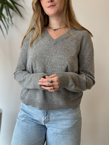 Jenni Kayne NWT Gray Flynn Cashmere Sweater, Medium