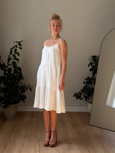 Mikoh Tokelau Ivory Gauzy Dress, 1/Small