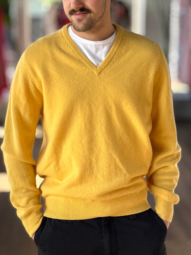 Pringle Of Scotland Yellow Sweater, Men's 46