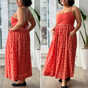 The Great Camelia Eyelet Maxi Dress in begonia, 3