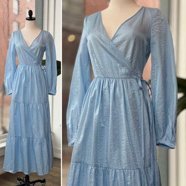 Baum Und Pferdgarten NWT Aymelina Cerulean Blue Wrap Dress, 34