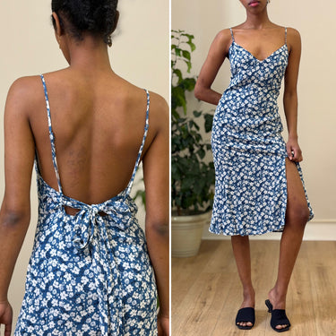 Reformation Dietrich Floral Print Crepe Midi Dress, XSmall