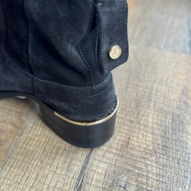 Jimmy Choo Halbert Flat Suede Boots, 37.5