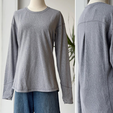 Lululemon Grey/Blue LS Textured Top, 10