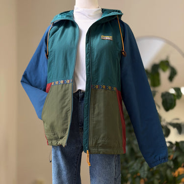 LL Bean Full Zip Colorblock Jacket, XXSmall