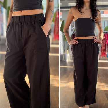 Laude The Label Black Pull on Pants, Medium