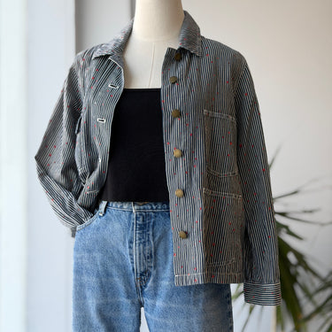 The Great Blue Stripe Star Print Jacket, 0/XSmall