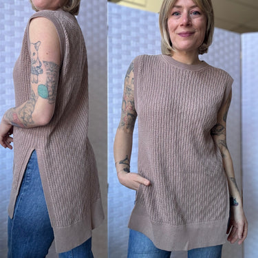 Mr Mittens Sleeveless Cable Tunic, XS/S