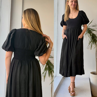 La Ligne Black Daphne Dress, Small