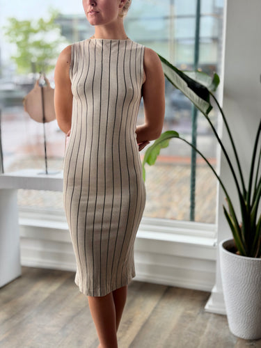 St Agni Jacquard Stripe Knit Dress, XSmall
