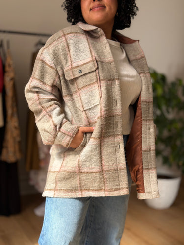 Closed Titania Plaid Shirt Jacket - pilling, Medium