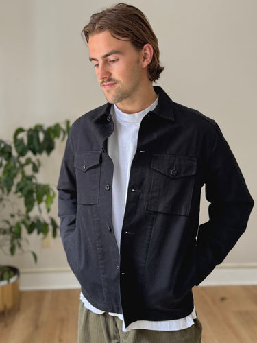 Reigning Champ Black Trucker Jacket, Men's Small