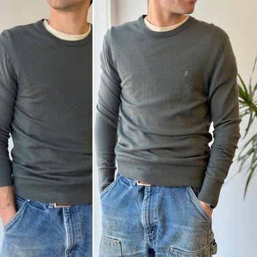All Saints Mode Merino Crewneck  Sweater, Men's XLarge