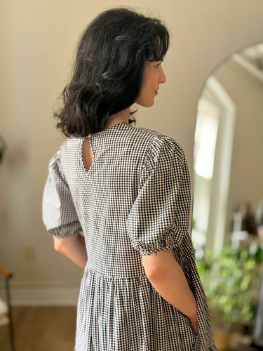 Eri + Ali NWT B&W Plaid Garden Dress, Small