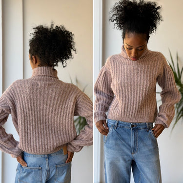 Apiece Apart Lavender Alpaca Blend Chunky Sweater, XSmall